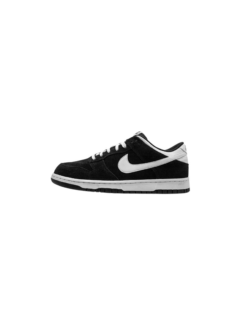 dunk low black white fake