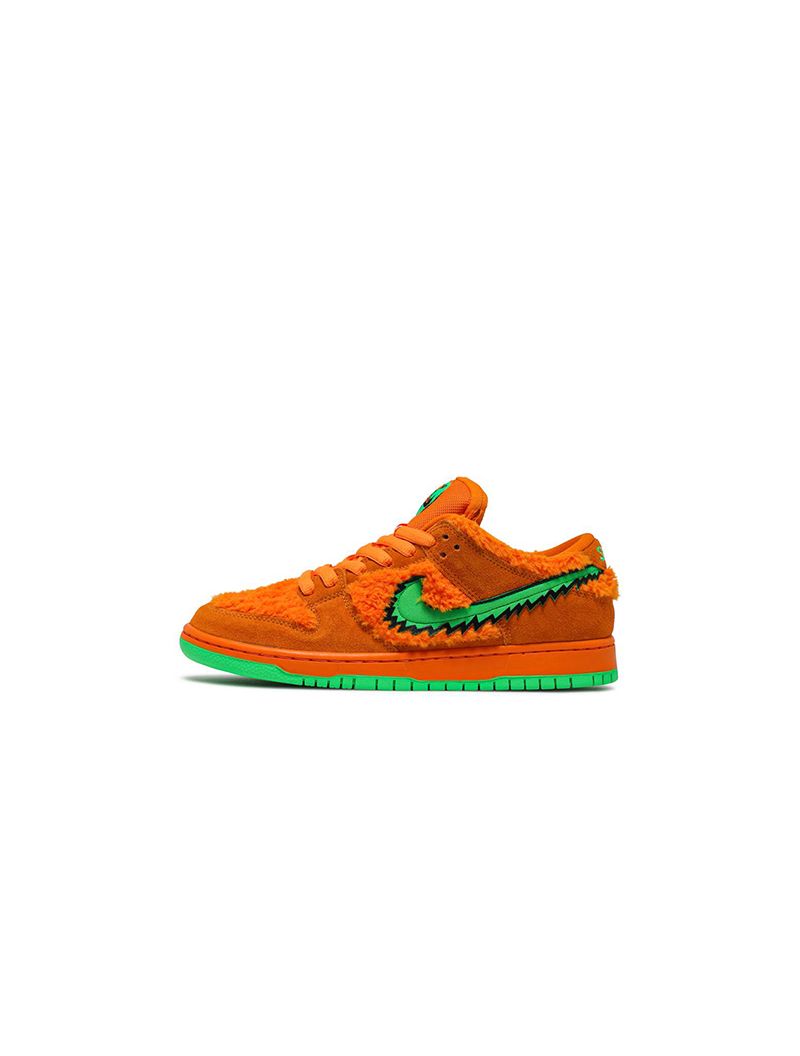 orange fuzzy dunks
