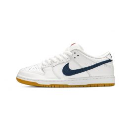 navy and white dunk low